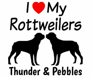 Silhouette Rottweiler Gifts Gift Ideas Zazzle Uk