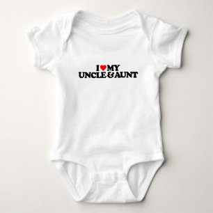 I LOVE MY UNCLE & AUNT BABY BODYSUIT
