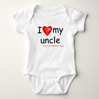 I love my uncle baby bodysuit