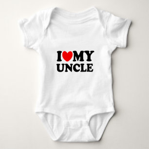 I Love My Uncle Baby Bodysuit