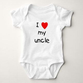 I Love My Uncle Baby Bodysuit