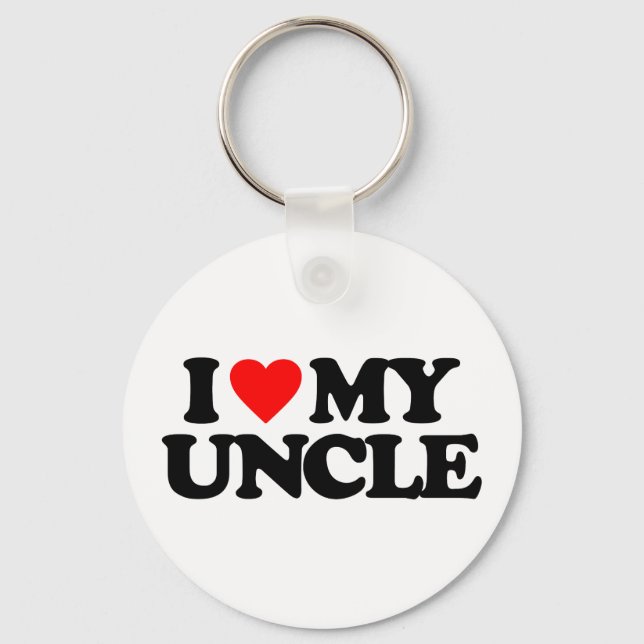 I LOVE MY UNCLE KEY RING (Front)
