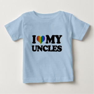 I Love My Uncles Baby T-Shirt