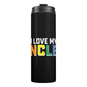 I Love My Uncles Pride Gay Lesbian Family Matching Thermal Tumbler