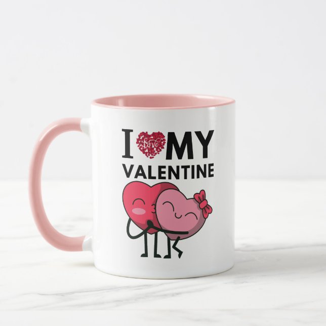 I Love My Valentine Special Valentines Day Gifts Mug (Left)