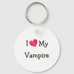 I Love My Vampire Key Ring