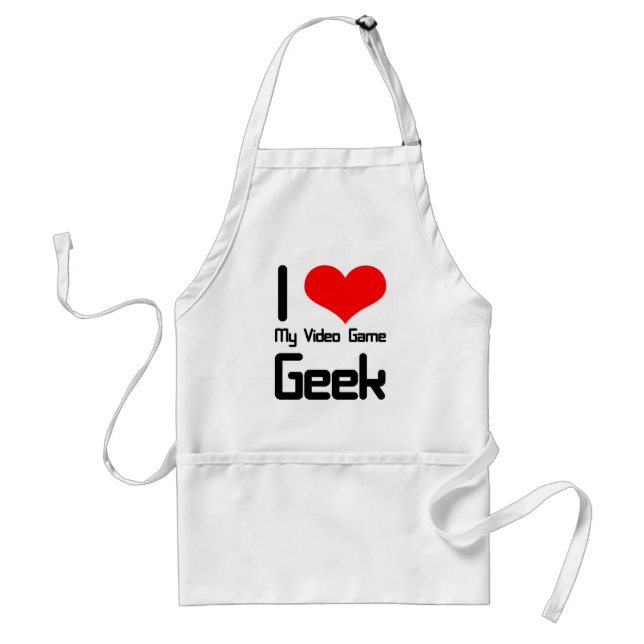 I love my video game geek standard apron (Front)