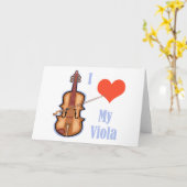 I Love My Viola Card (Yellow Flower)