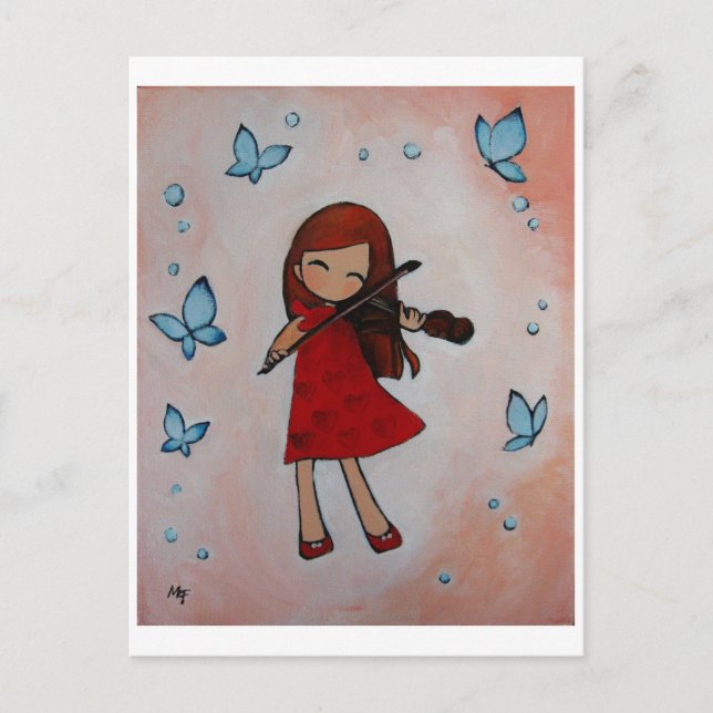 I Love My Violin Postcard (Front)