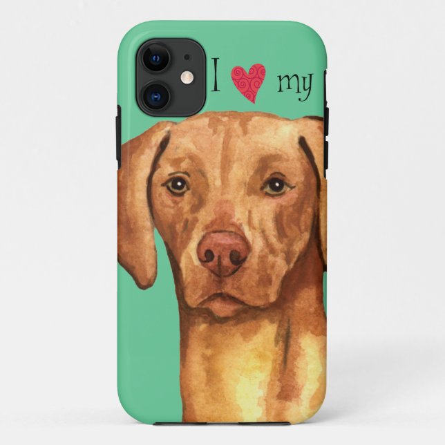 I Love my Vizsla Case-Mate iPhone Case (Back)