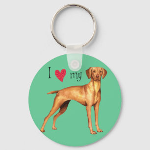 I Love my Vizsla Key Ring