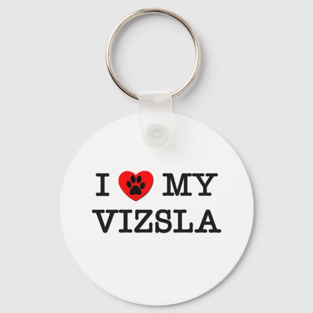 I LOVE MY VIZSLA KEY RING (Front)