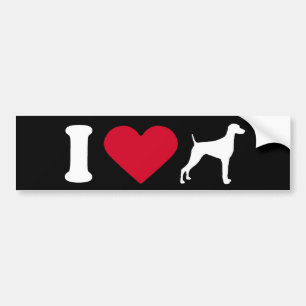 "I Love my Weimaraner" Bumper Sticker