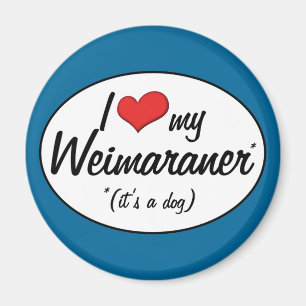 I Love My Weimaraner (It's a Dog) Magnet