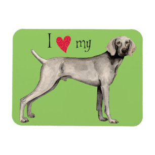 I Love my Weimaraner Magnet