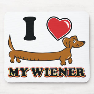 I love My Weiner - Doxie Mouse Mat
