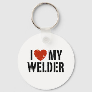I Love My Welder Key Ring