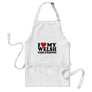 I Love My Welsh Girlfriend Standard Apron