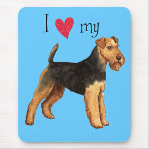 I Love my Welsh Terrier Mouse Mat