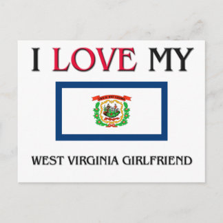 I Love My West Virginia Girlfriend Postcard