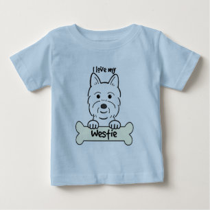 I Love My Westie Baby T-Shirt