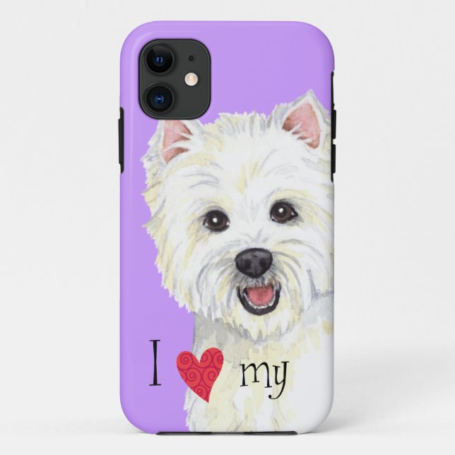 I Love my Westie Case-Mate iPhone Case (Back)