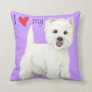 I Love my Westie Cushion