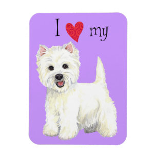 I Love my Westie Magnet