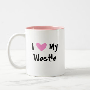 I Love My Westie Two-Tone Coffee Mug