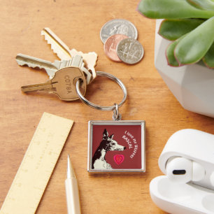 I love my Whippet Keychain