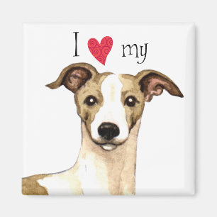 I Love my Whippet Magnet