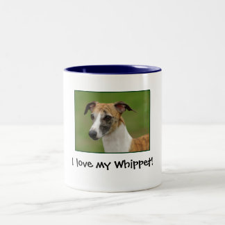 I love my Whippet! Two-Tone Coffee Mug