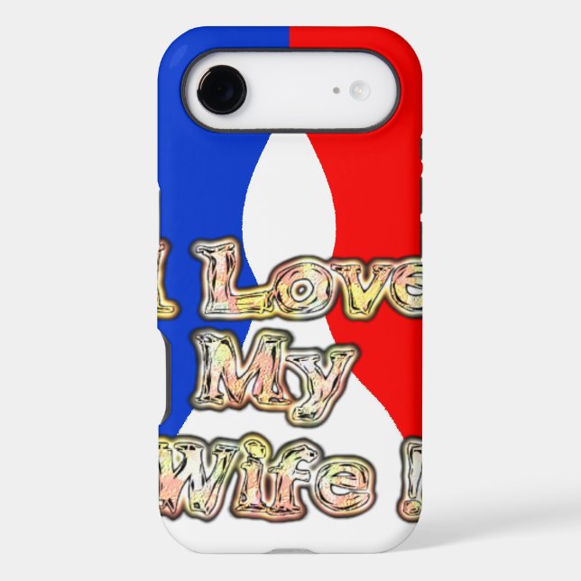 "I Love My Wife" Art Print (Back)