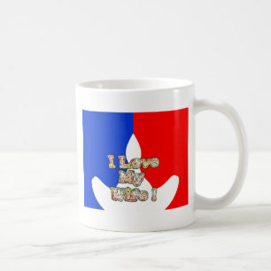 "I Love My Wife" Art Print Coffee Mug