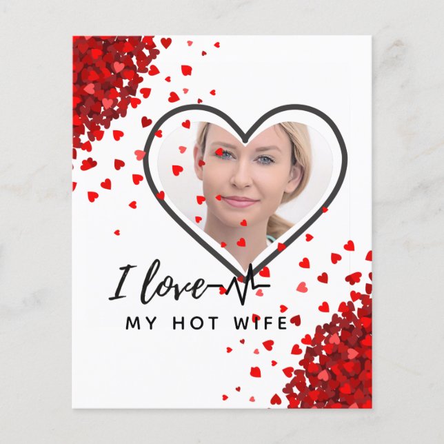 I Love My WIFE - Best friend Personalised PHOTO Flyer (Front)
