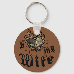 I Love My Wife - Cheetah - DingusDesign  Key Ring