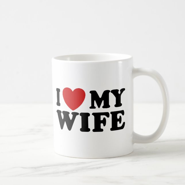 I Love My Wife Coffee Mug (Right)
