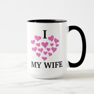 I love my wife cute valentine love mug