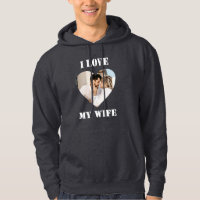 I Love My Wife Heart Custom Personalised Photo
