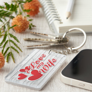 I Love my Wife Key Ring