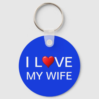 I LOVE MY WIFE KEY RING