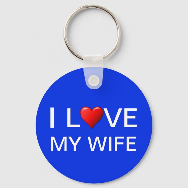 I LOVE MY WIFE KEY RING (Front)