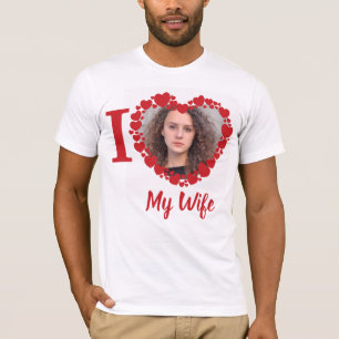 I Love my Wife Personalised Funny Photo T-Shirt