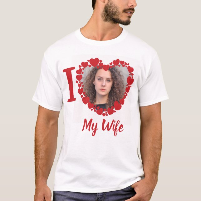 I Love my Wife Personalised T-Shirt (Front)