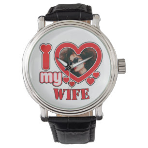 I Love My Wife Personalised Watch