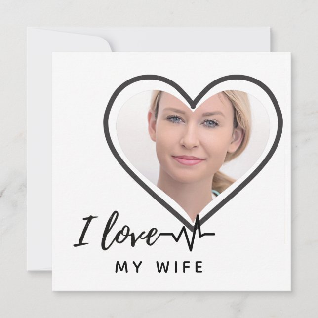 I Love My Wife PHOTO Gift - Best Friend Custom (Front)