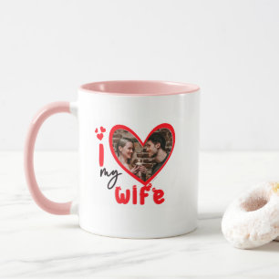 I Love My Wife Photo Gift Classic Mug, 11 oz Coffe Mug