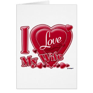 I Love My Wife red - heart