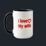 I Love My Wife – Romantic Gift for Wife, Husband,  Mug<br><div class="desc">Express your love with this “I Love My Wife” Mug, a sweet and thoughtful way to brighten her day. Perfect as a romantic gift for wife, husband, couples, anniversaries, weddings, birthdays, or Valentine’s Day. This durable ceramic mug is dishwasher and microwave safe, making it a daily reminder of love and...</div>