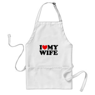 I Love My Wife Standard Apron
